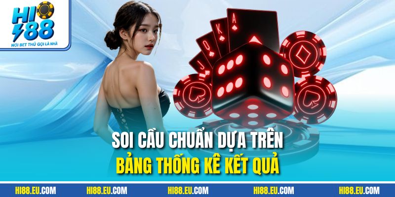 Soi cầu chuẩn dựa trên bảng thống kê kết quả